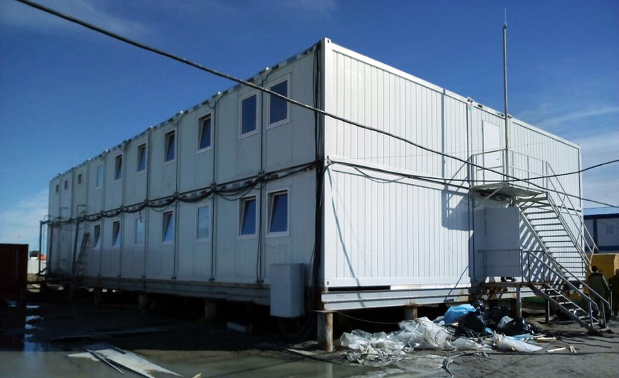 Общежитие КОНТЕЙНЕКС на Новопортовском НГКМ, Ямал